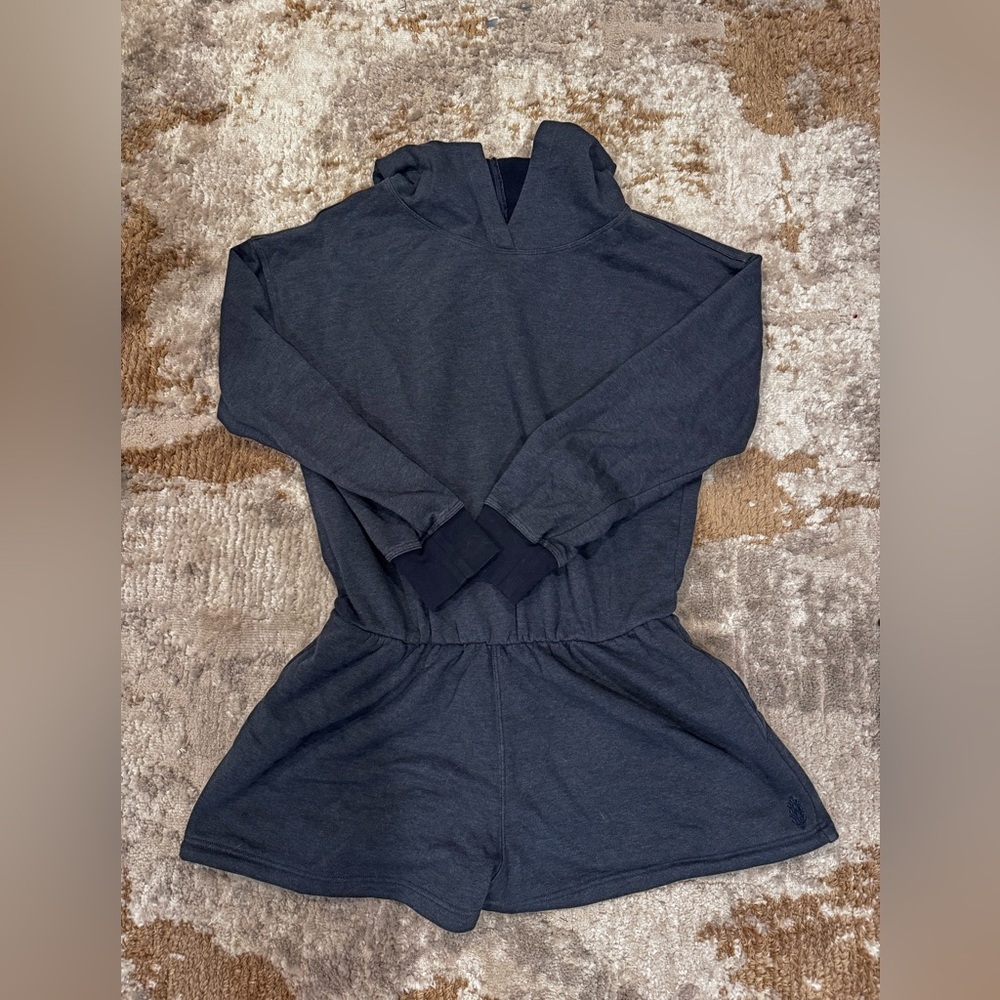 FP Movement by Free People Charcoal Hooded Jumpsuit